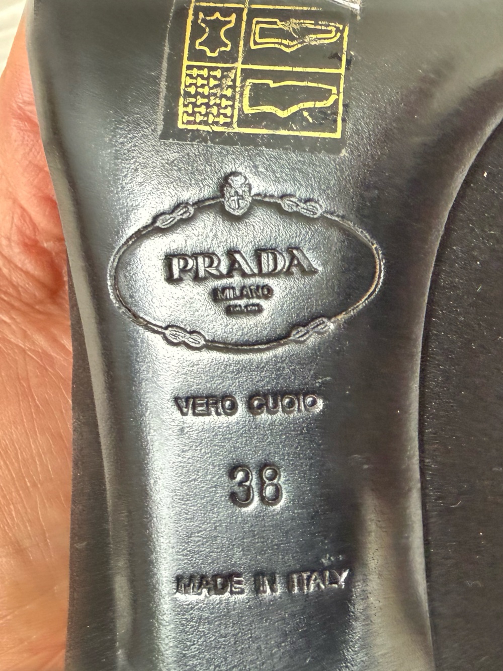 Prada Black Silk Crystal Diamanté
Peep Toe Court Shoes Heels Ladies 38, US8 - Picture 7 of 8